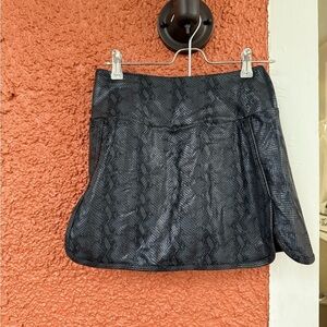 Women’s Pheel Skirt with Shorts Snake Skin Size Small Made in USA Tennis